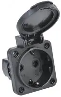 MAGNUM Розетка панельная SCHUKO РП14-3 IP54 черный IEK в Москве MAGNUM Розетка панельная SCHUKO РП14-3 IP54 черный IEK - foto