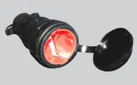 Гнездо с крышкой и с захватом 16А 250V 2P IP44 с/з КАУЧУКОВАЯ Fetih (15/150 уп/кор) в Москве Гнездо с крышкой и с захватом 16А 250V 2P IP44 с/з КАУЧУКОВАЯ Fetih (15/150 уп/кор) - foto