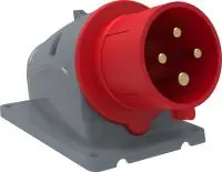 Вилка стационарная ССИ-524 32А-6ч/380-415В 3Р+РЕ IP44 MAGNUM ИЭК в Москве Вилка стационарная ССИ-524 32А-6ч/380-415В 3Р+РЕ IP44 MAGNUM ИЭК - foto