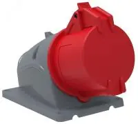Розетка стационарная ССИ-124 32А-6ч/380-415В 3Р+РЕ IP44 MAGNUM ИЭК в Москве Розетка стационарная ССИ-124 32А-6ч/380-415В 3Р+РЕ IP44 MAGNUM ИЭК - foto