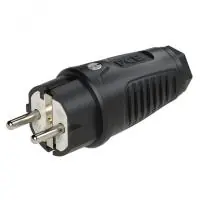 Вилка каб 16A/250V/2P+E/IP54 корпус черный, маркер черный в Москве Вилка каб 16A/250V/2P+E/IP54 корпус черный, маркер черный - foto